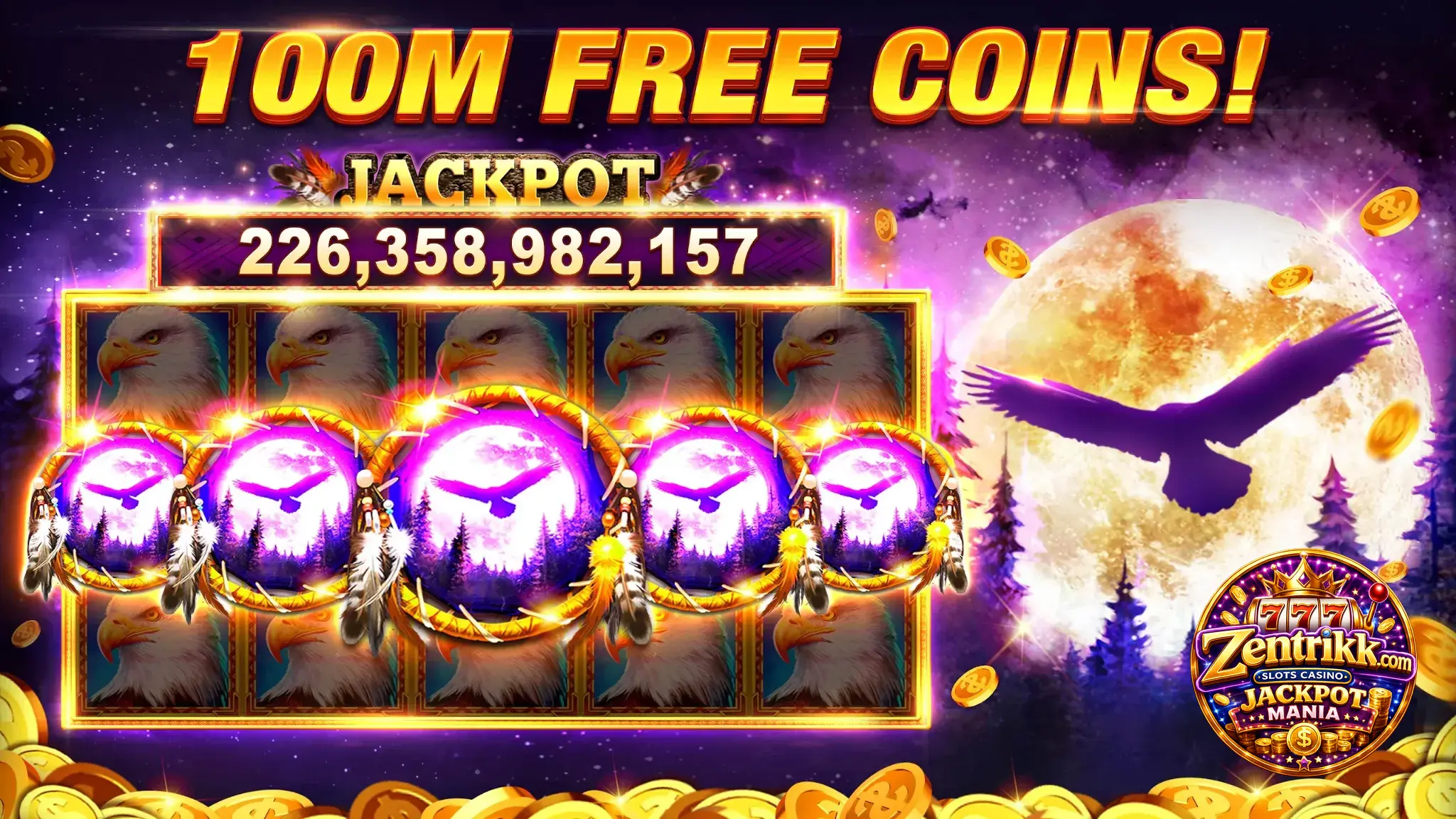 Jackpot Mania screenshot — welcome bonus